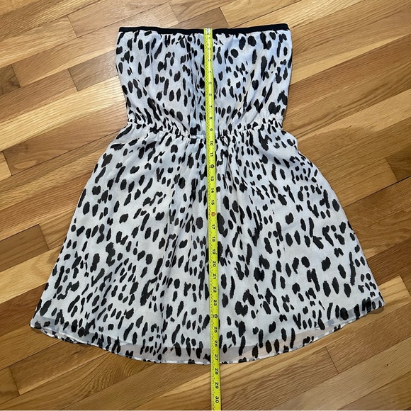 Rachel Roy Women’s Medium Strapless Animal Print Dress Leopard Print Y2K - Picture 3 of 7